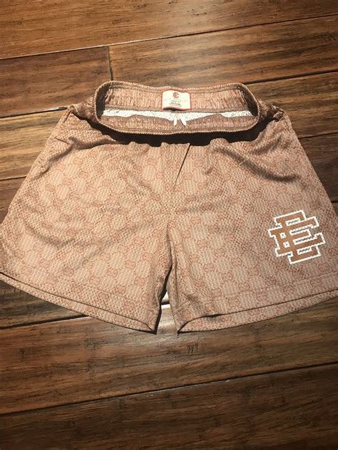 gucci men's shorts|eric emanuel Gucci brown shorts.